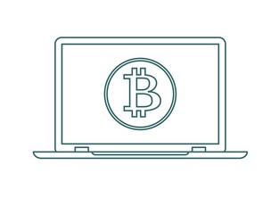 cryptocurrency technology, bitcoin exchange, bitcoin mining, e-wallet. Stock flat vector illustration