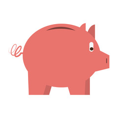 Piggy money savings icon vector illustration graphic design