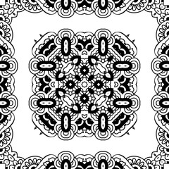 Seamless pattern of oriental ornament. Moroccan background. Lacy pattern.