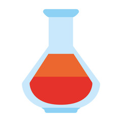 Chemistry flask symbol icon vector illustration graphic design