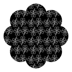 pattern shape label star st patrick day clover vector illustration