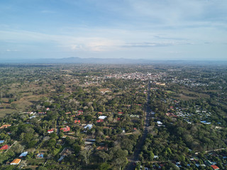 Aerial view of Diriamba city