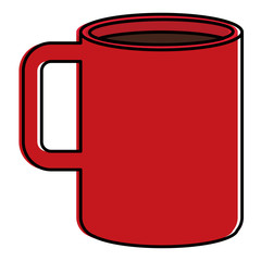 coffee cup hot icon vector illustration design