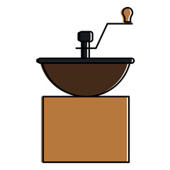 coffee grinder machine icon vector illustration design