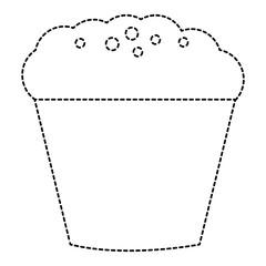 sweet cupcake isolated icon vector illustration design