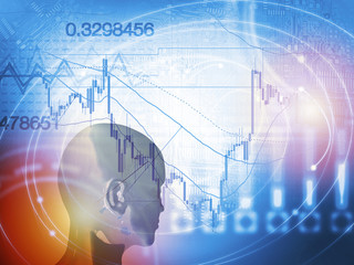 Forex trading technical analysis concept