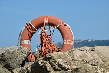 Rettungsring am Meer