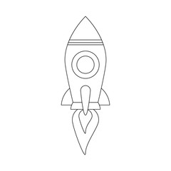 Rocket start up symbol icon vector illustration graphic design