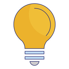 bulb light isolated icon vector illustration design