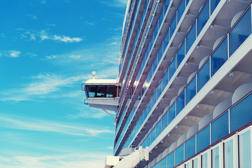 Captains Bridge on a Luxury Cruise Ship