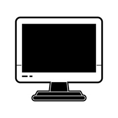 Pc screen isolated icon vector illustration graphic design