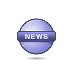 News Media Icon on White Background. Vector