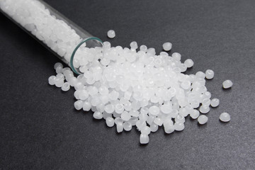 Plastic pellets. Transparent Polyethylene granules. Plastic Raw material .High Density Polyethylene...