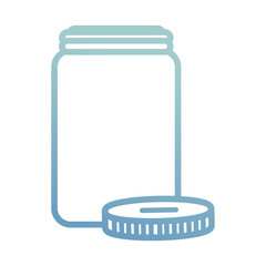 jar coin  bank  vector illustration