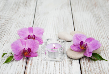 Spa concept with orchids