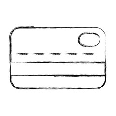 uncolored  credit card  vector illustration