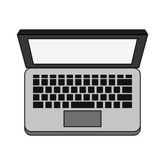 Laptop pc technology icon vector illustration graphic design