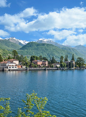 Fototapeta na wymiar am Comer See bei Tremezzo,Lombardei,Italien