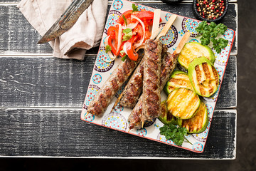Minced meat kebab