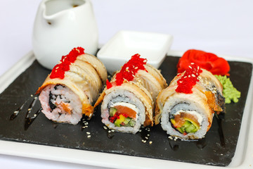 Uramaki rolls - restaurant serve