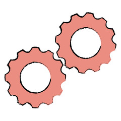 gears machine isolated icon vector illustration design