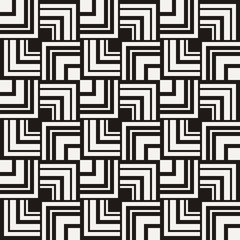 Seamless square pattern. Abstract stripes endless background