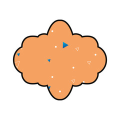 Frame with memphis style design