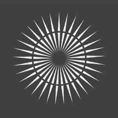 Obraz premium Abstract minimal black and white star for design Eps 10 stock photography illustration