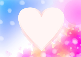 ピンクのハート