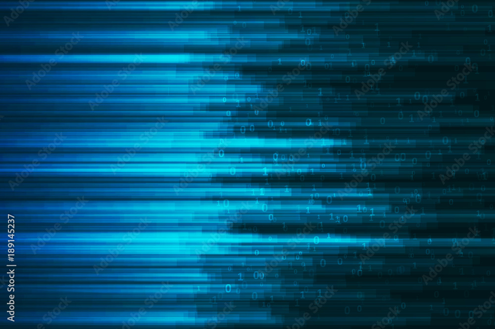 Poster abstract digital code visualization. big data code representation. stream of encoded data.