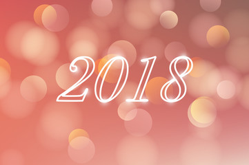 Happy New Year background, lens flare pattern and lights elements