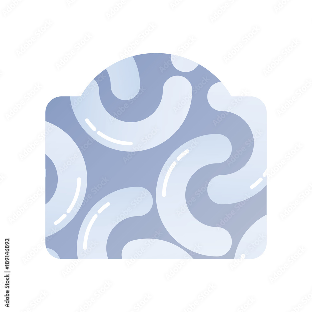 Poster frame with memphis style design