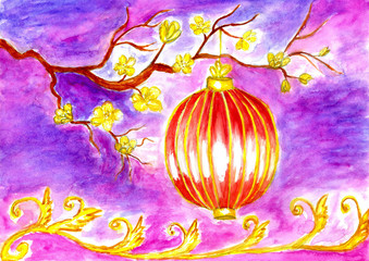 Obraz na płótnie Canvas Oriental Lantern Art