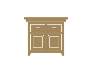 Table Illustration Vector Logo Furniture 