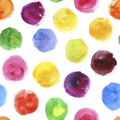 seamless pattern with watercolor spots