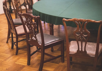 Table with chairs during the Russian Empire.