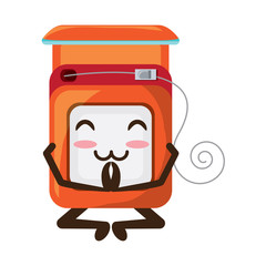 kawaii dental floss icon