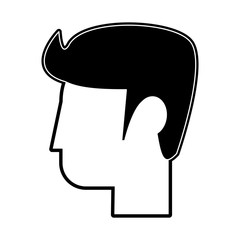 Man faceless cartoon icon vector illustration graphic design