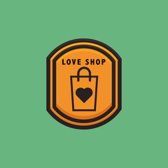 Love shop logo design