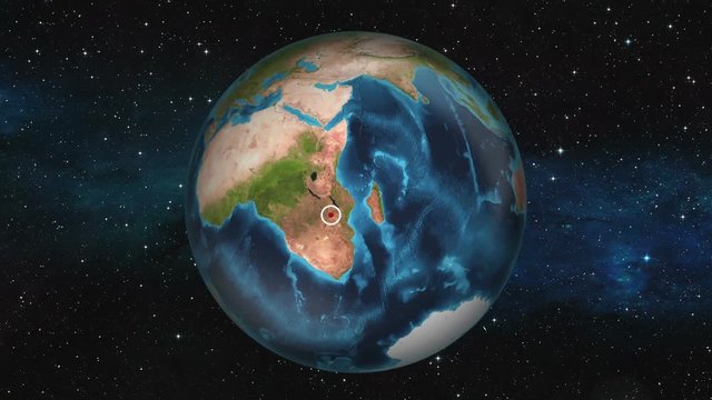 Earth Zoom In - Lusaka, Zambia