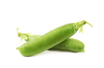 Green pea bean isolated