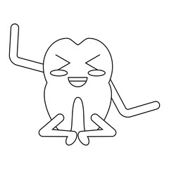 kawaii tooth icon image