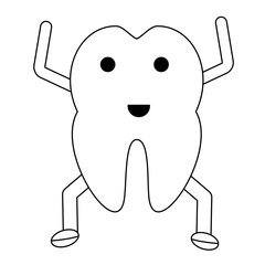 kawaii tooth icon image