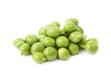 Green pea bean isolated