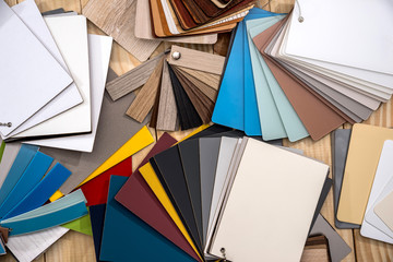 Catalog of laminating samples for furniture