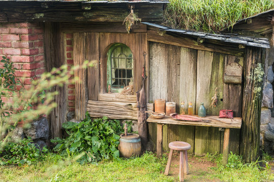 Old styled house with gerden
