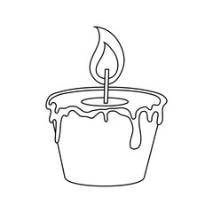 Spa candle aromatherapy icon vector illustration graphic design