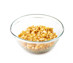 Yellow chanterelle mushroom isolated