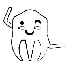 kawaii tooth icon image