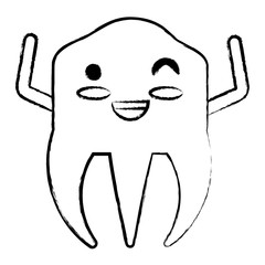 kawaii tooth icon image